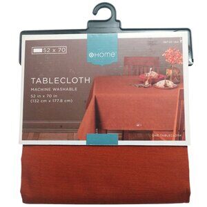 NWT Target Home 52x70 Rectangle Rust/Burnt Orange Kitchen Dining Tablecloth